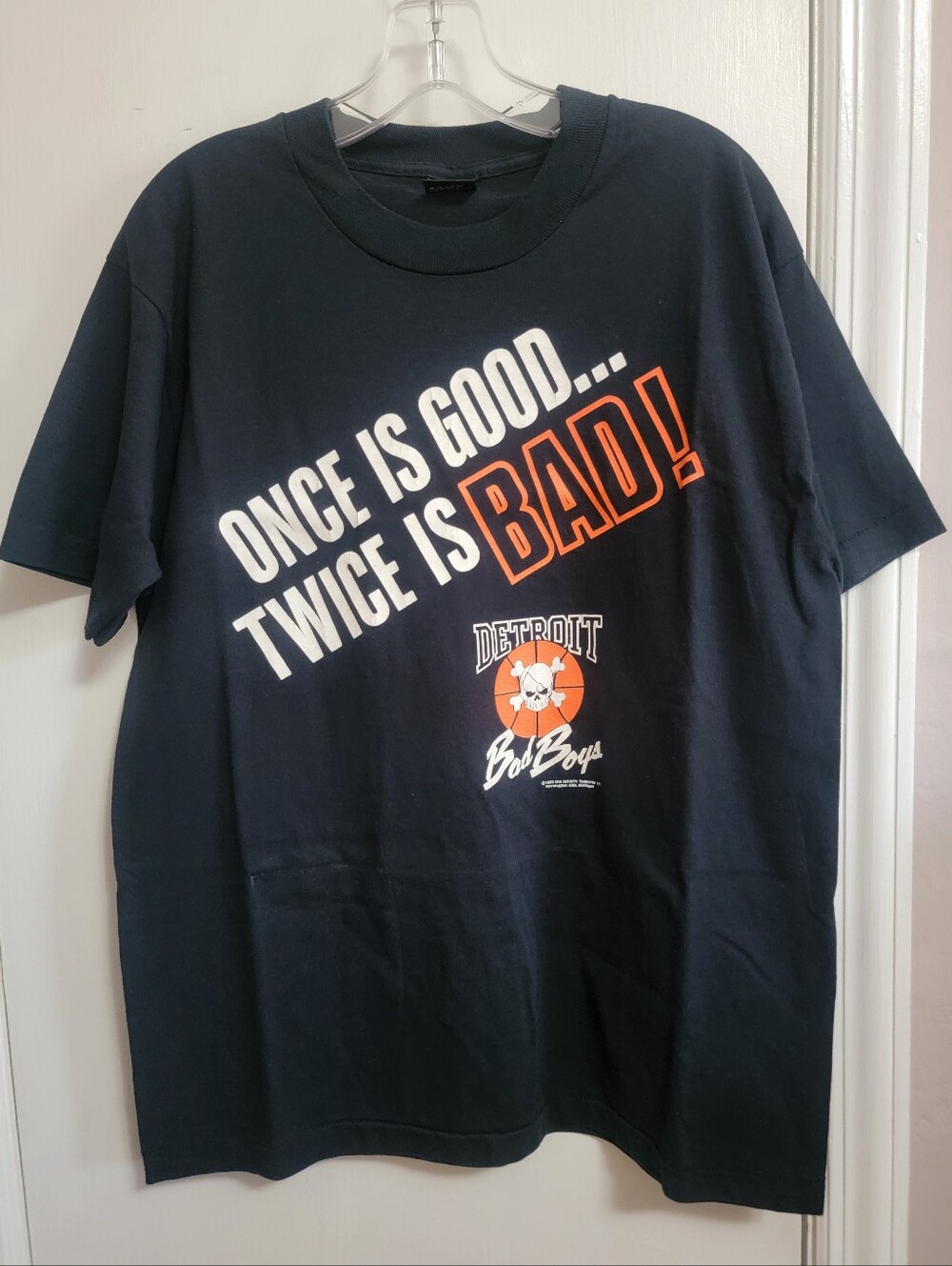 Detroit Bad Boys vintage 1990 black T-shirt
